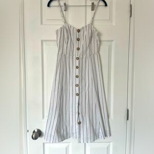 Women’s summer linen-blend dress